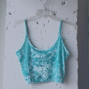TOPSHOP 90s Crushed Velvet Tank